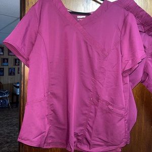 Brand new 2xl maroon scrub top
